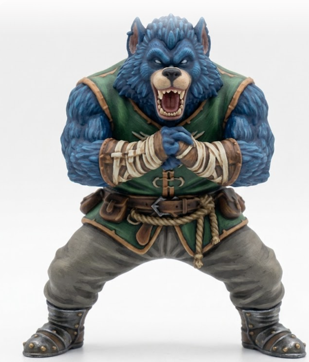 Lobo Hombre Fantasía medieval