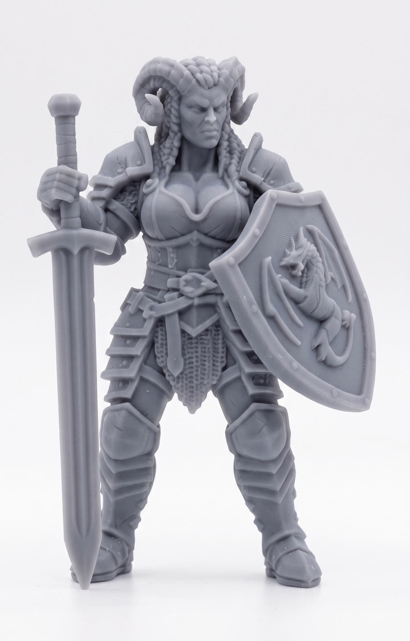 Tiefling guerrera