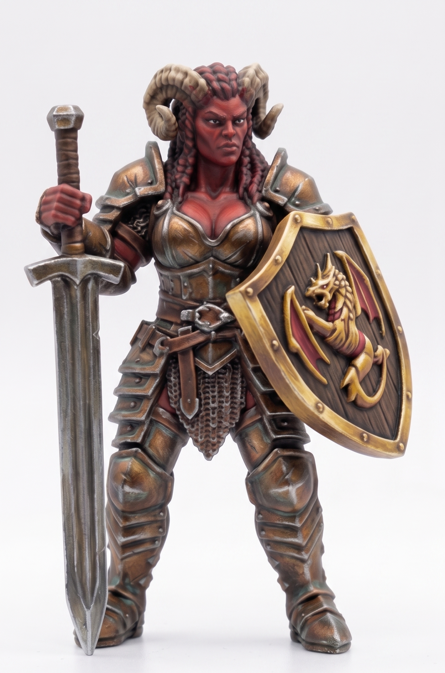 Tiefling guerrera